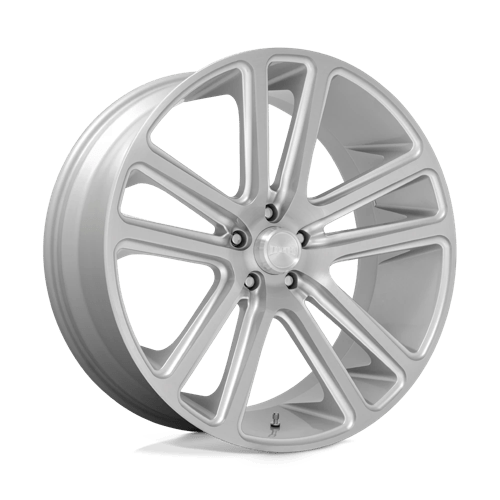 Dub 1Pc S257 Flex 24X10 +10 Gloss Silver Brushed Face