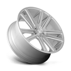 Dub 1Pc S257 Flex 24X10 +10 Gloss Silver Brushed Face
