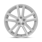Dub 1Pc S257 Flex 24X10 +10 Gloss Silver Brushed Face