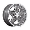 Foose 1Pc F172 Merlot 22X9 +15 Anthracite Machined