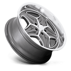 Foose 1Pc F172 Merlot 22X9 +15 Anthracite Machined
