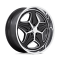 Foose 1Pc F171 Merlot 22X9 +15 Gloss Black Machined