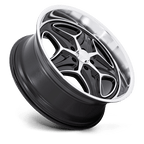 Foose 1Pc F171 Merlot 22X9 +15 Gloss Black Machined