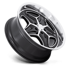 Foose 1Pc F171 Merlot 22X10.5 +6 Gloss Black Machined