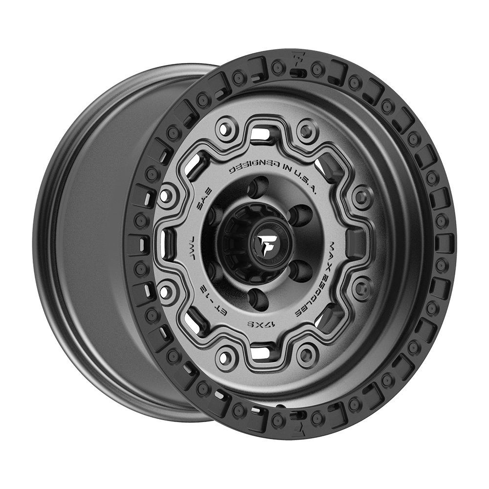 Fittipaldi FT100 17X9 -12 Satin Anthracite with Black Ring
