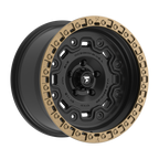 Fittipaldi FT100 17X9 -12 Satin Black with Bronze Ring