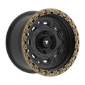 Fittipaldi FT100 17X9 -12 Satin Black with Bronze Ring