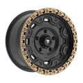 Fittipaldi FT100 18X9 +18 Satin Black with Bronze Ring