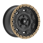 Fittipaldi FT100 18X9 +18 Satin Black with Bronze Ring