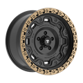 Fittipaldi FT100 18X9 +0 Satin Black with Bronze Ring