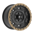 Fittipaldi FT100 18X9 +18 Satin Black with Bronze Ring