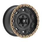 Fittipaldi FT100 18X9 +18 Satin Black with Bronze Ring