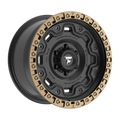 Fittipaldi FT100 18X9 +18 Satin Black with Bronze Ring