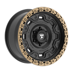 Fittipaldi FT100 18X9 +18 Satin Black with Bronze Ring