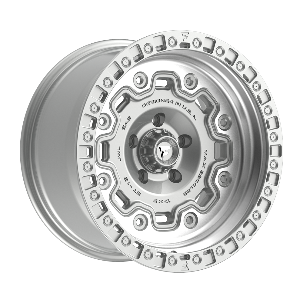 Fittipaldi FT100 17X9 -12 Gloss Silver Machined