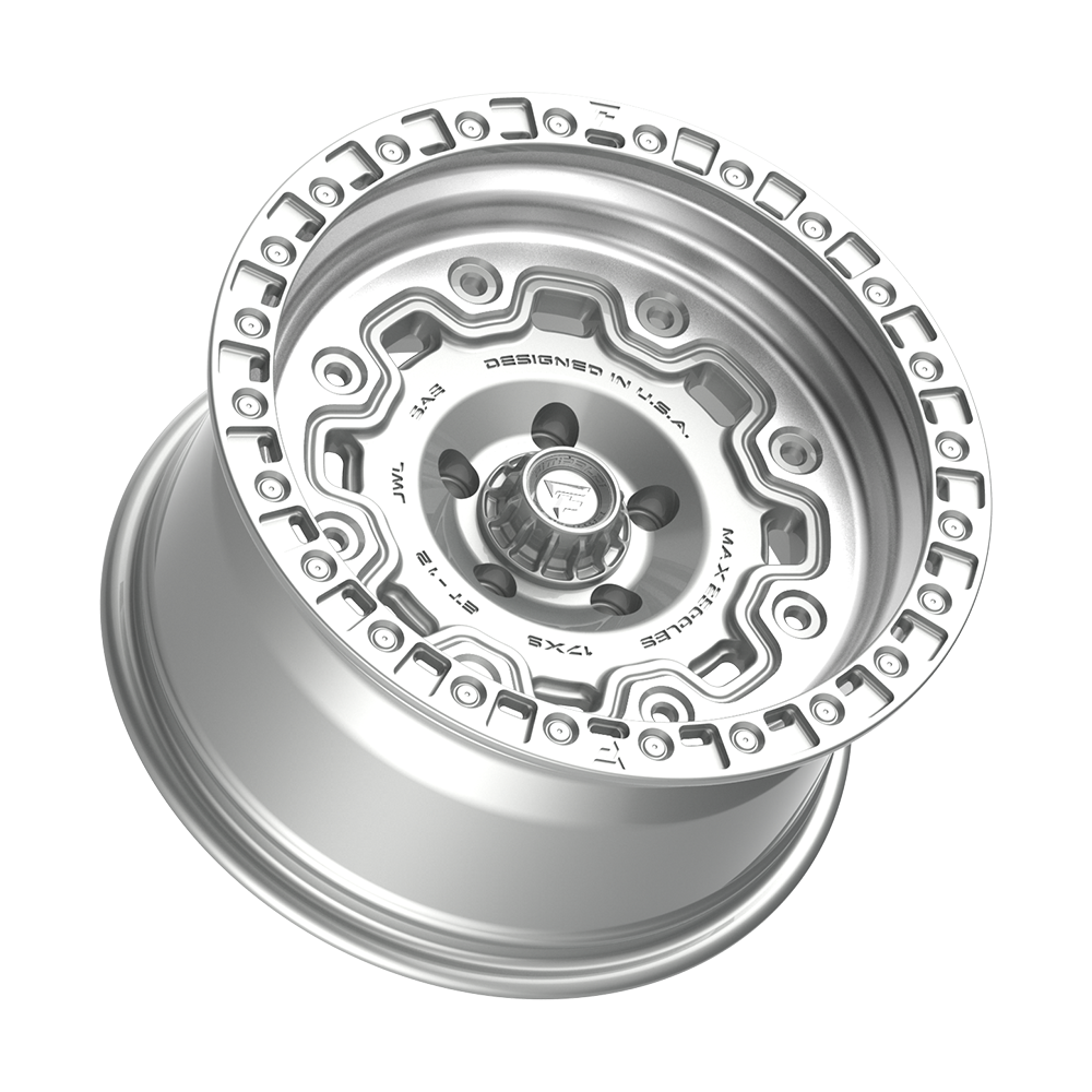 Fittipaldi FT100 17X9 -12 Gloss Silver Machined