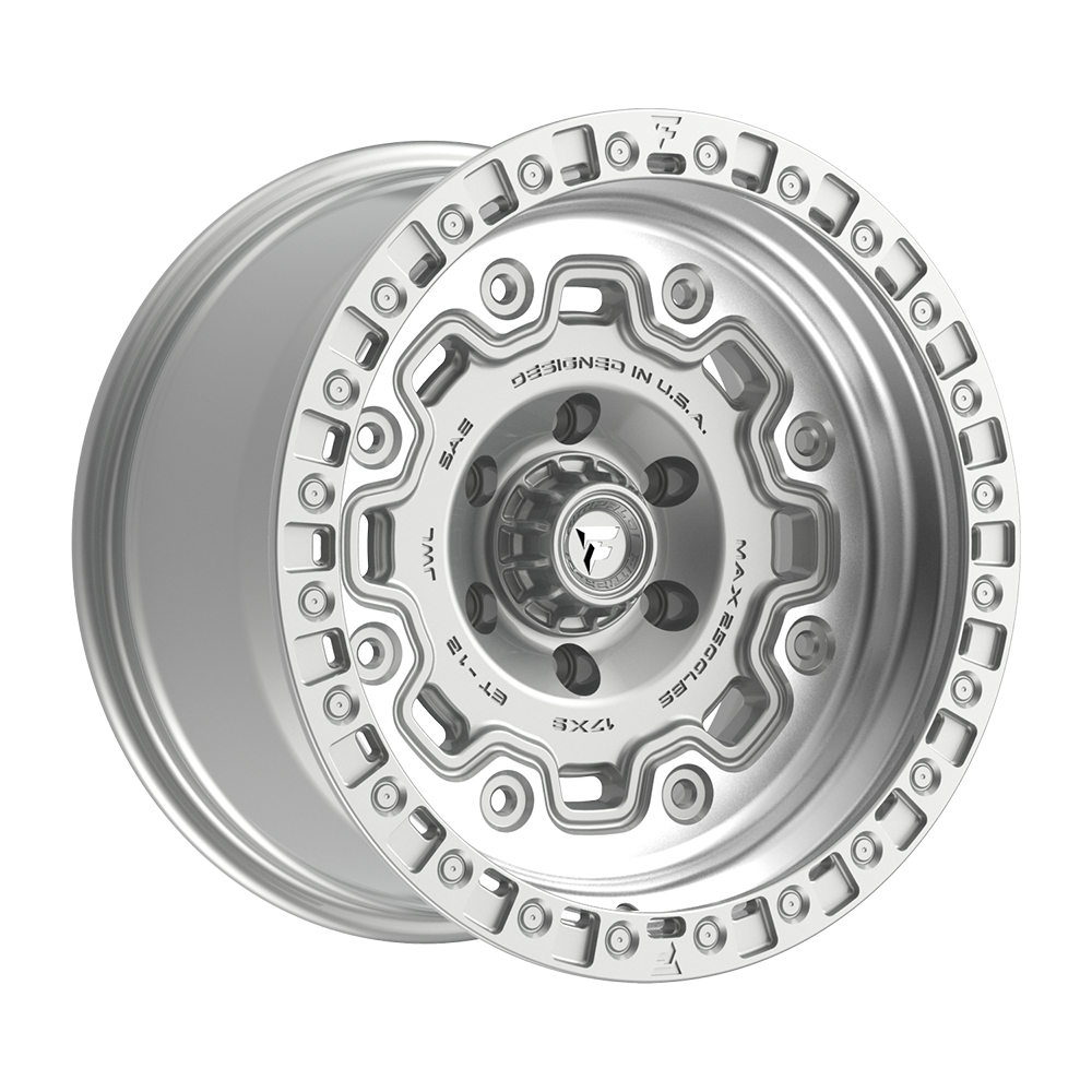 Fittipaldi FT100 17X9 -12 Gloss Silver Machined