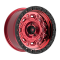 Fittipaldi FT100 17X9 -12 Machined with Red Tint and Black Ring