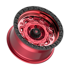 Fittipaldi FT100 17X9 -12 Machined with Red Tint and Black Ring