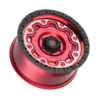 Fittipaldi FT100 20X9 +18 Gloss Red with Machined Face, Red Tint, and Satin Black Lip