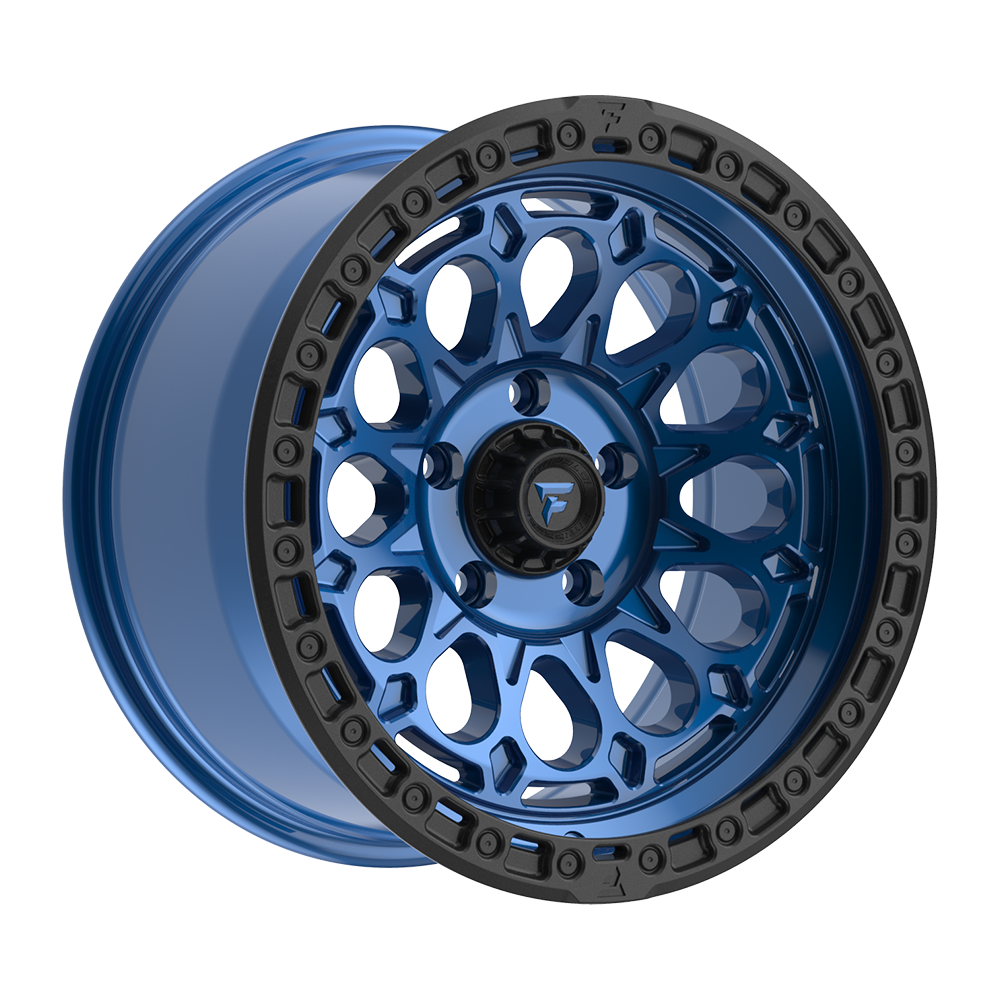 Fittipaldi FT101 17X9 -12 Gloss Blue with Black Ring