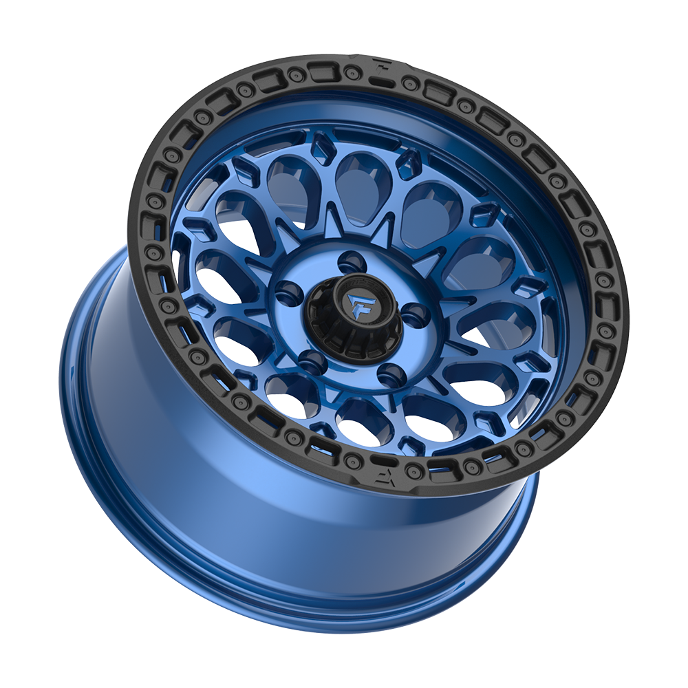 Fittipaldi FT101 17X9 -12 Gloss Blue with Black Ring