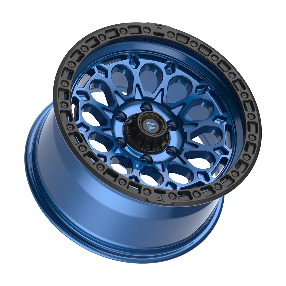 Fittipaldi FT101 17X9 -12 Gloss Blue with Black Ring