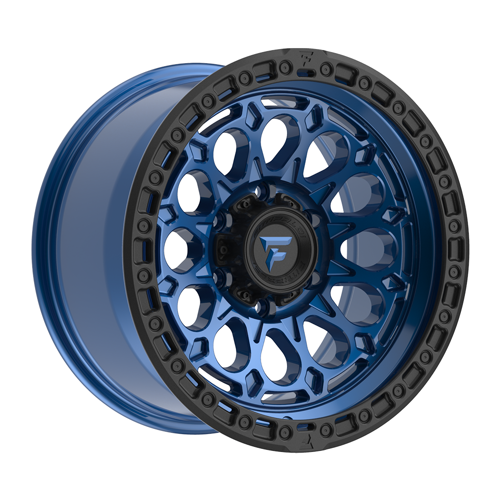 Fittipaldi FT101 17X9 -12 Gloss Blue with Black Ring