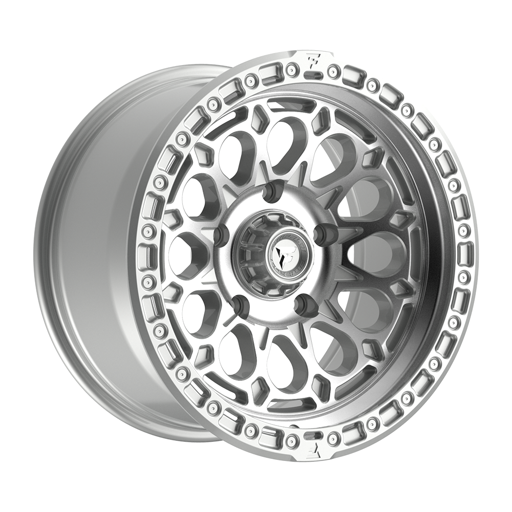 Fittipaldi FT101 17X9 -12 Gloss Silver with Machined Face and Undercut