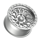 Fittipaldi FT101 17X9 -12 Gloss Silver with Machined Face and Undercut