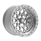 Fittipaldi FT101 17X9 -12 Gloss Silver with Machined Face and Undercut