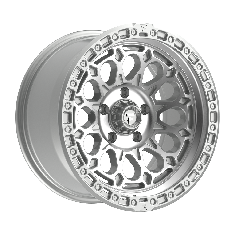 Fittipaldi FT101 17X9 -12 Gloss Silver with Machined Face and Undercut