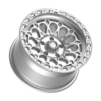 Fittipaldi FT101 17X9 -12 Gloss Silver with Machined Face and Undercut
