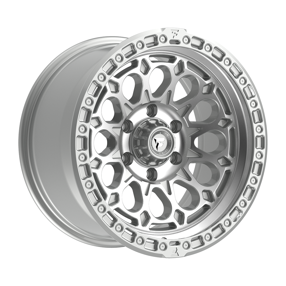 Fittipaldi FT101 17X9 -12 Gloss Silver with Machined Face and Undercut