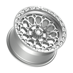 Fittipaldi FT101 17X9 -12 Gloss Silver with Machined Face and Undercut