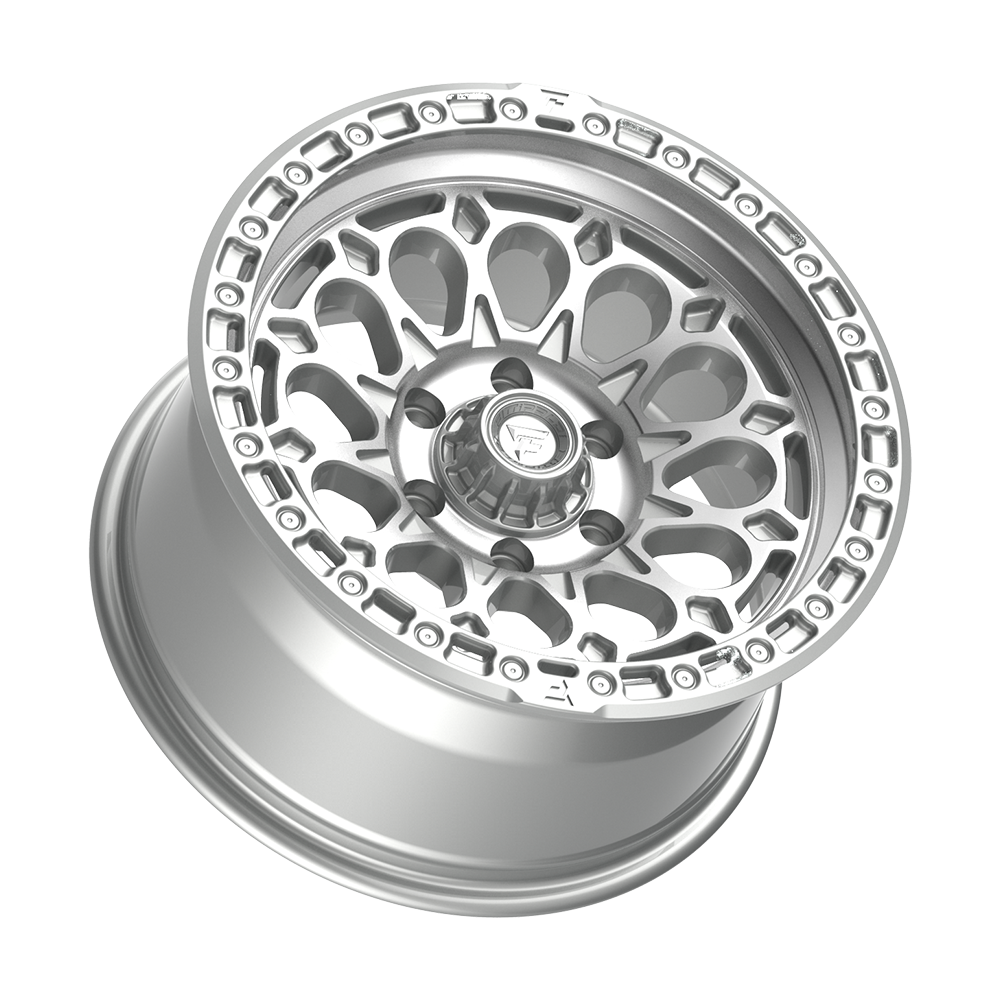 Fittipaldi FT101 17X9 -12 Gloss Silver with Machined Face and Undercut