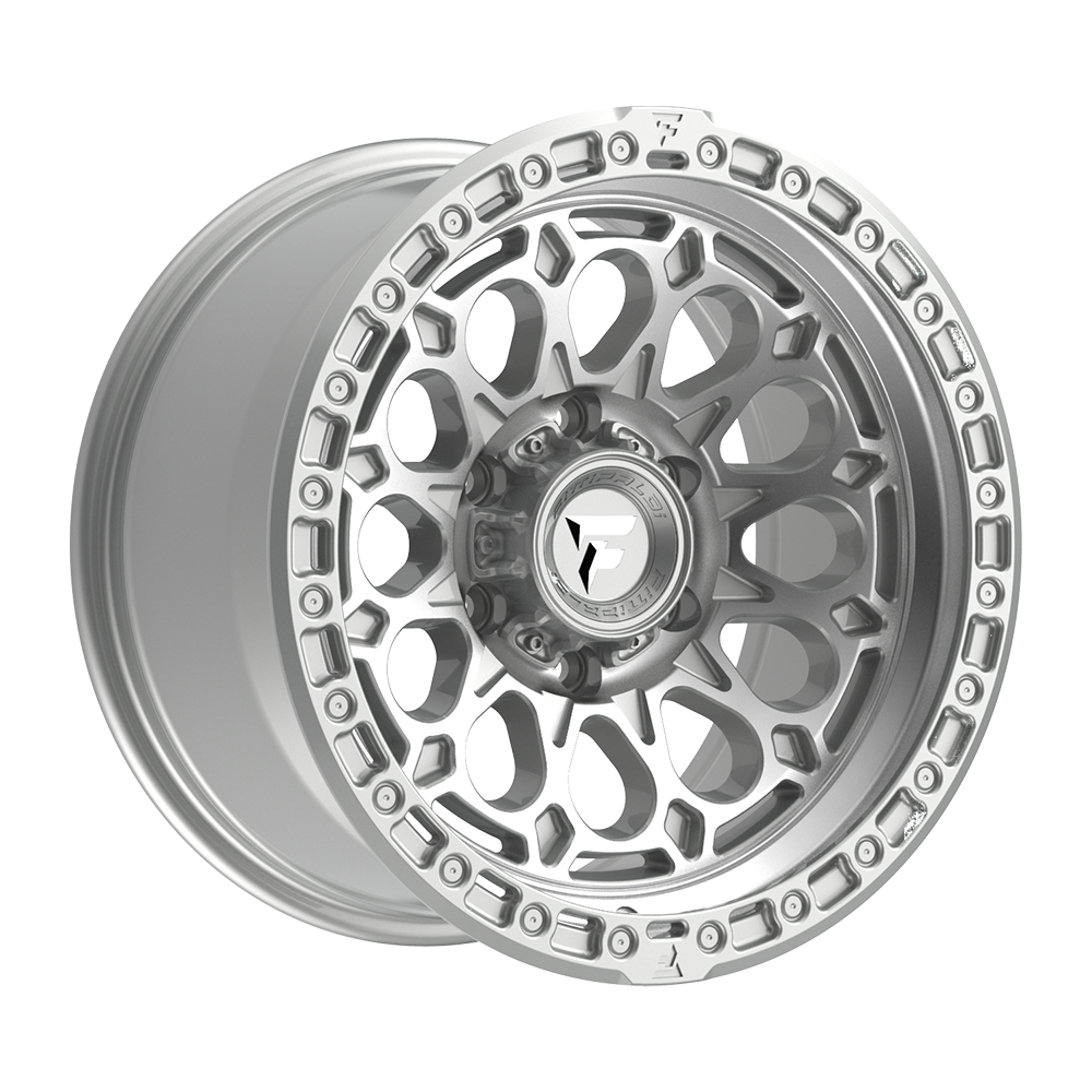 Fittipaldi FT101 17X9 -12 Gloss Silver with Machined Face and Undercut