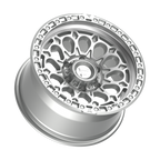 Fittipaldi FT101 17X9 -12 Gloss Silver with Machined Face and Undercut