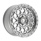 Fittipaldi FT101 20X9 +18 Gloss Silver with Machined Face and Undercut