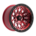 Fittipaldi FT101 17X9 -12 Machined with Red Tint and Black Ring