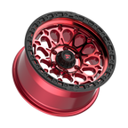 Fittipaldi FT101 17X9 -12 Machined with Red Tint and Black Ring