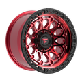 Fittipaldi FT101 17X9 -12 Machined with Red Tint and Black Ring