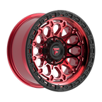 Fittipaldi FT101 17X9 -12 Machined with Red Tint and Black Ring