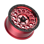 Fittipaldi FT101 18X9 +18 Gloss Red with Machined Face, Red Tint, and Satin Black Lip