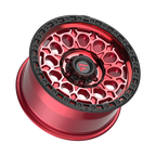 Fittipaldi FT101 18X9 +18 Gloss Red with Machined Face, Red Tint, and Satin Black Lip