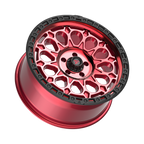 Fittipaldi FT101 20X9 +18 Gloss Red with Machined Face, Red Tint, and Satin Black Lip