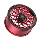 Fittipaldi FT101 20X9 +18 Gloss Red with Machined Face, Red Tint, and Satin Black Lip