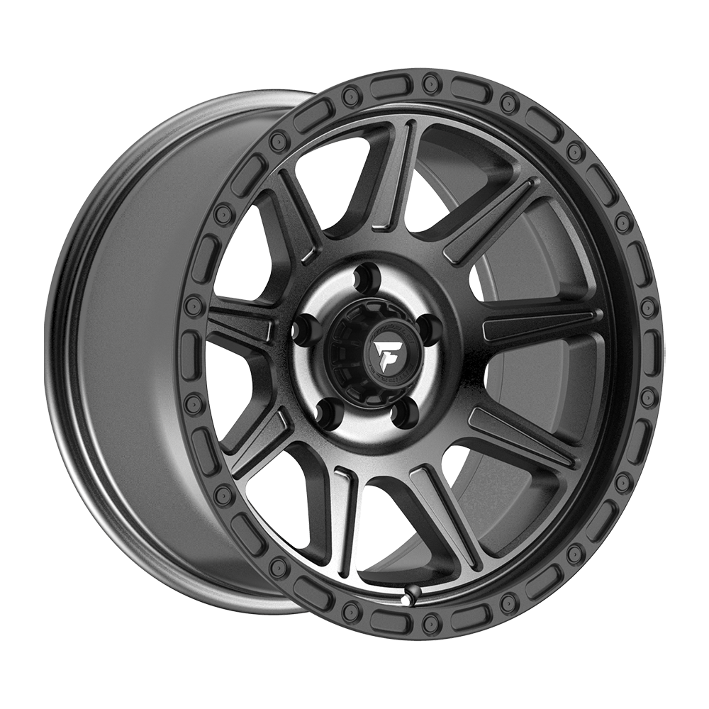 Fittipaldi FT104 17X9 -12 Satin Anthracite with Satin Black Lip