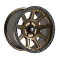 Fittipaldi FT104 17X9 -12 Satin Bronze with Satin Black Lip