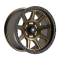Fittipaldi FT104 17X9 -6 Satin Bronze with Satin Black Lip
